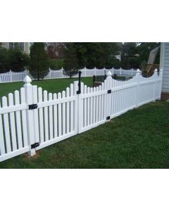 Straight Scalloped Picket Fencing